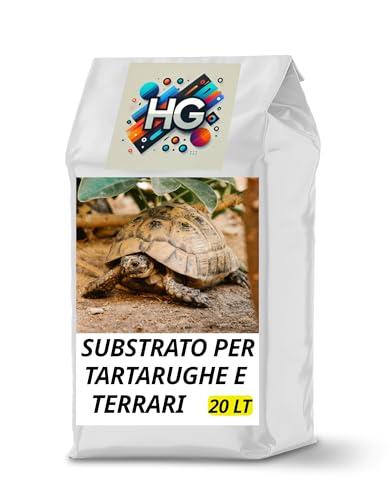 VerdeVita Substrato per Tartarughe da Terra - Substrato specifico per Terra e Terrari - Terriccio per Tartarughe - 20 L