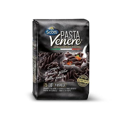 Riso Scotti, Fusilli, Pasta Integrale di Riso Venere, Fonte di Fibre, Fosforo e Proteine, per un'Alimentazione Equilibrata, Formato 400 g