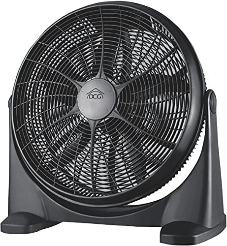 DCG CRB1240 - Ventilatore verticale, 55 cm, 5 pale, 3 velocità. Ø 55 cm | 58x26,5 cm | H 60 cm. 80W