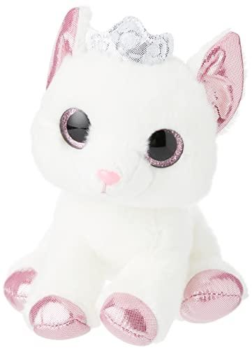 Aurora, 60876, Sparkle Tales, Duchess Cat with Crown, 18cm, Soft Toy, White