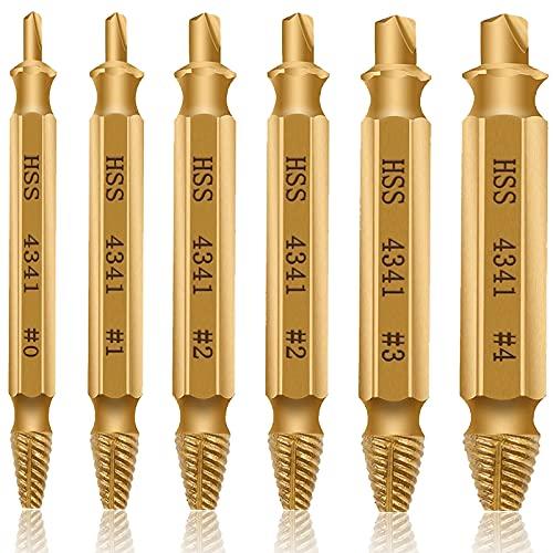 Estrattore Di Viti, [6 Pezzi] Diyife Set Di Estrattori Di Bulloni Danneggiati, Dispositivo Di Rimozione Viti