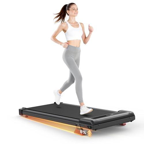 Tapis roulant salvaspazio, 2.5HP, Schermo LCD ad alta definizione, 2 metodi di controllo, Walking pad mini, Carico massimo di 120 kg, Tapis roulant elettrico