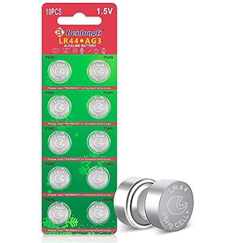 LR44 AG13 357 303 SR44 Battery 1.5V Button Coin Cell Batteries 10 packs 【3 Anni di Garanzia 】