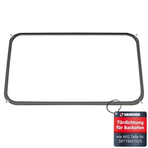 Kenekos - Guarnizione per porta adatta per AEG Competence, Electrolux 387194510/5 3871945105 387194510 Juno Guarnizione per forno Guarnizione in gomma 4 ganci per forno Piano cottura