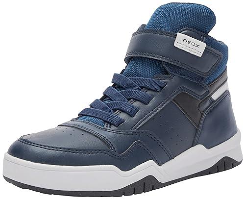 Geox J Perth Boy F, Scarpe da Ginnastica Bambini e Ragazzi, Navy Lt Grey, 32 EU