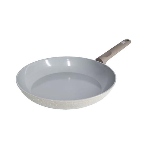 Zanetti, Padella Origin Diametro 20 cm, Rivestimento in Ceramica, Antiaderente Alta Qualità, Fondo Alto Spessore, Cucina Sana e Naturale, Manico Ergonomico Soft Touch, Adatta per Induzione