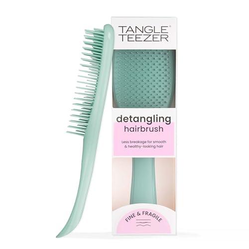 Tangle Teezer Fini e Fragili Ultimate Detangler per capelli colorati, fini e sottili - Spazzola a doppie setole morbide riduce rottura e lo strappo - Ideale per capelli delicati - Turchese Scuro