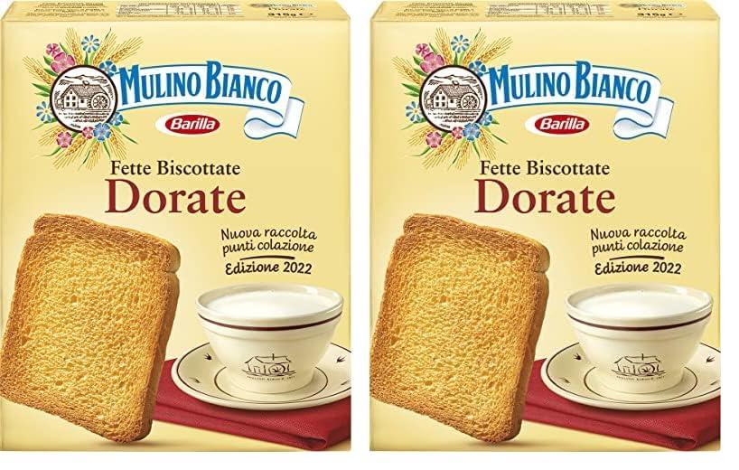 Mulino Bianco Fette Biscottate Dorate, 315g (Confezione da 2)