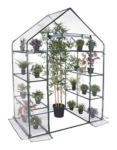 Serra da Giardino e Balconi con copertura in PVC impermeabile per Orti, Piante e fiori (8 ripiani - 143x73x195H cm)