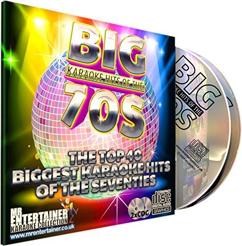 Mr Entertainer Big Karaoke Hits of The 70's (Seventies) - Double CD+G (CDG) Pack. 40 Classic Songs. 40 grandi canzoni degli anni '70. On Screen testi