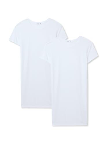 TERRANOVA Maglietta Donna Maxi in Cotone con Linea Semplice, Stile Casual Colore 2X Bianco Taglia XL