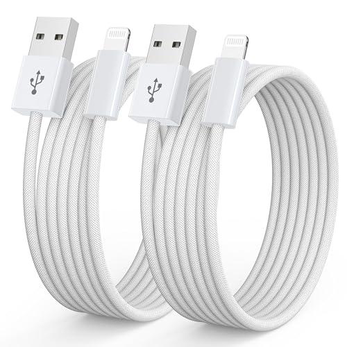 Cavo iPhone Apple Certificato MFi,[1M 2PACK] Cavo Ricarica iPhone Cavi USB to Lightning Compatibile con Apple iPhone 14 13 12 11 Pro/Pro Max X 8