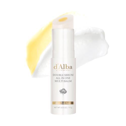 d'Alba Stick Balsamo Multiuso All-in-One Tartufo Bianco Italiano, Cura della Pelle Vegana, Trattamento 3 in 1 per il Rimedio delle rughe, per il Trattamento degli Occhi, Cura della Pelle Coreana