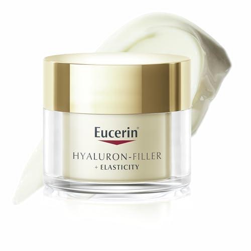 Eucerin Hyaluron-Filler + Elasticity Crema Giorno SPF 15 50 ml, Crema viso antimacchie e antirughe, Formula con Acido Ialuronico elasticizzante e Thiamidol per tutti i tipi di pelle