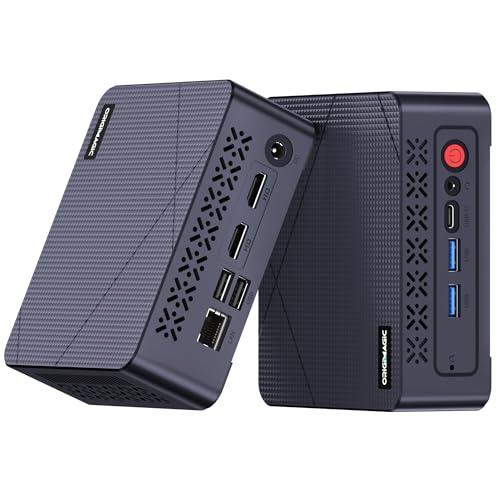 origimagic Mini PC N97 Processore C1(fino a 3,6 GHz) 16 GB DDR4/512 GB SSD, mini desktop pc per Pre-OS11 pro/WiFi 5/ BT5.1/RJ45/HDMI 2.0/4K UHD triplo schermo, PC per casa/aziende/istruzione