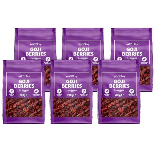 by Amazon BACCHE DI GOJI ESSICCATE, 6 x 200 g