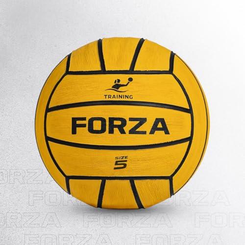 FORZA Palla Da Pallanuoto Da Allenamento | Tecnologia Grip+ | Durevole E Resistente Ad Impatti –Per Tutte Le Età (Pacco Da 5, Misura 5)