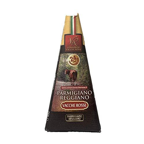 Consorzio Vacche Rosse - Parmigiano Reggiano DOP Vacche Rosse Razza Reggiana - Stagionato Oltre 24 Mesi - Trancio da 250 g