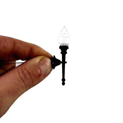 Fiaccola, torcia per presepi e diorami con microlampada, luce a tua scelta 12V - DL151