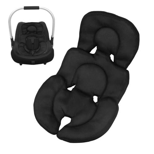 FSWWSF Riduttore per ovetto, inserto per ovetto, morbido cuscino per ovetto, comodo e traspirante, per passeggino, seggiolino auto (nero)