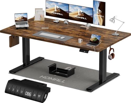 Homall 160x80 CM scrivania regolabile in altezza, scrivania da ufficio con quattro sezioni, scrivania per computer con funzione di memoria.
