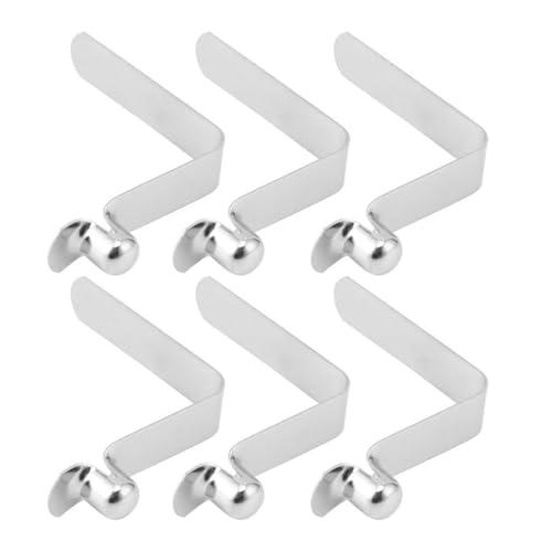 SGERUFZ 6 Pezzi Clip a Molla per Kayak, Morsetti a Molla per Palo da Tenda a Chiusura Sicura, Snap Pagaia Kayak, Clip per Tende, Clip a Molla con Pulsante, Acciaio Inox