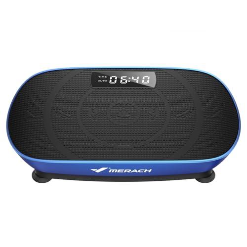MERACH Pedana Vibrante, Potente Pedana Vibrante Dimagrante per la Costruzione e la Modellazione Muscolare, Controllo Automatico della Velocità, Altoparlante Bluetooth Integrato