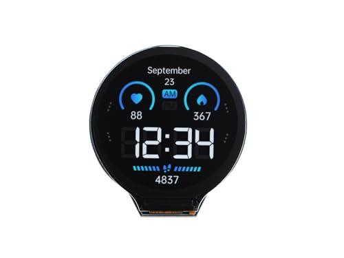 ESP32-S3 Development Board with 1.28inch Round LCD Display,32-bit LX7 Dual-core Processor,Support 2.4 GHz Wi-Fi and Bluetooth 5(LE),Embedded GC9A01 Driver Chip