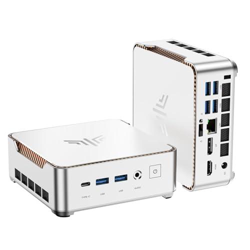 NiPoGi Essenx E2 Mini PC Twin Lake N150 (Meglio di N100/N97,3,6 GHz) W-11 Pro,16GB DDR4 512GB M.2 SSD Mini Computer Desktop 4K@60Hz Dual Display,HDMI 2.0, DP, WiFi,BT, Micro PC per Scuola, Ufficio