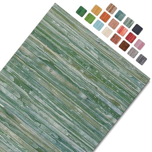 CosìCasa Tappeto Bamboo Cucina Antiscivolo – Passatoia Cucina Idrorepellente, Facile da Pulire | Tappeto Cucina Antiscivolo Lavabile al Metro – Tappeto Bambu (Verde, 50x200 cm)