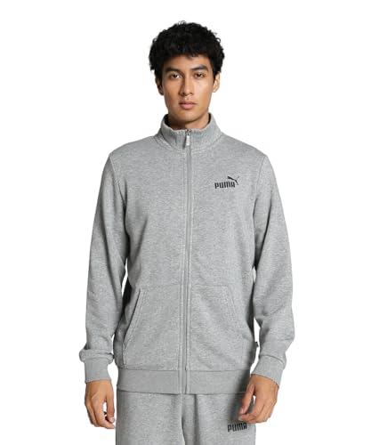 PUMA Ess Track Jacket TR - Uomini, Medium Gray Heather, M -
