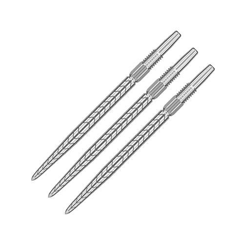 Target Darts Punte per Freccette Swiss Point, RVE (Set di 3 Punte) 30MM - Argento - Punte per Freccette, Punte per Freccette Swiss Storm, Accessori per Freccette Professionali