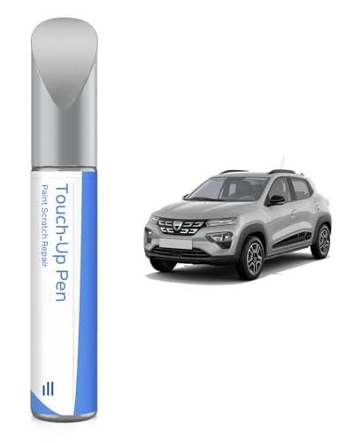 KQE Lightning Silver Metallic/Gris Eclair Colore ritocco per Dacia Accordatura esatta – Riparazione di graffi e scheggiature