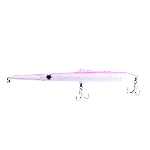 JATSUI Drake 210 Skipping Lure Floating, Needle, Misura, Colore PK Artificiale da Pesca, Bianco/Rosa, 210 mm