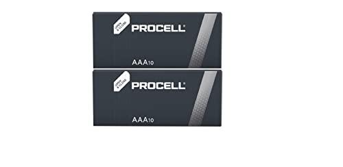 20X Mini Stilo Duracell Procell AAA Alcalina (2 Blister Da 10 Batterie) 20 Pile
