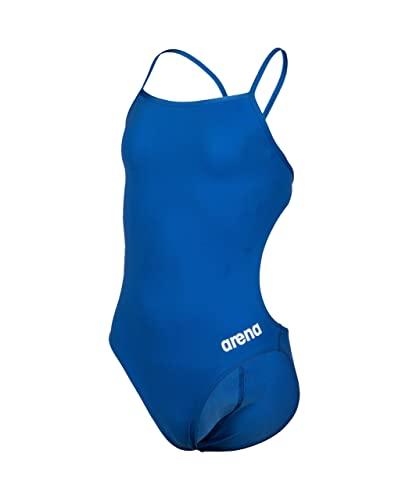 ARENA Solid Challenge Team Junior Costume Intero Bambina, Costume da Bagno Sportivo ad Asciugatura Rapida, Tessuto MaxLife Eco con Massima Resistenza al Cloro e Protezione UV UPF 50+