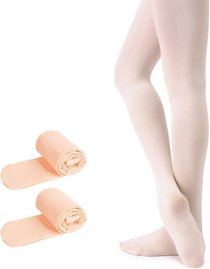 ONTYZZ 1 paio di collant per danza classica, 2 paia, rosa, 6-10