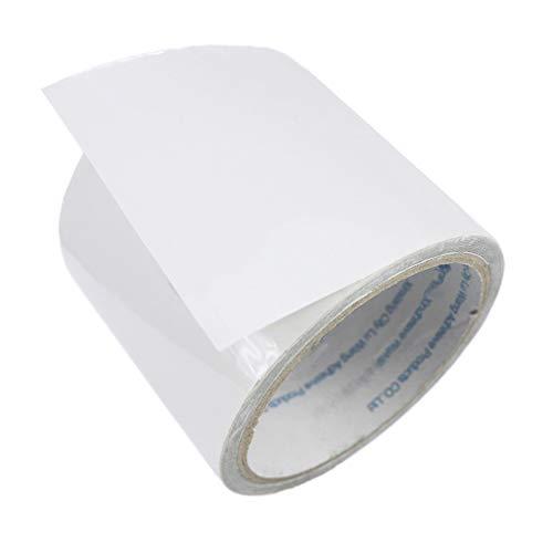LANUCN Nastro di riparazione per tendone 5 m, nastro adesivo trasparente resistente per tenda/tenda da sole/gazebo rivestiti in PVC (8cm x 5m)