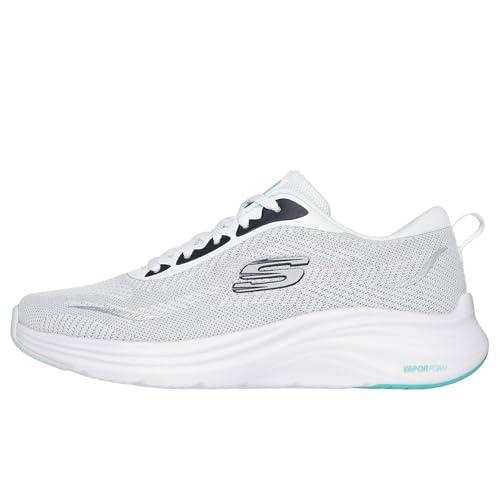 Skechers Vapor Foam Smooth Ride, Scarpe da Ginnastica Donna, White Knit/Black Trim, 39 EU