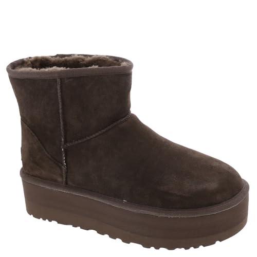 UGG Classic Mini Platform, Stivali alla Moda Donna, Marrone (Burnt Cedar), 45 EU