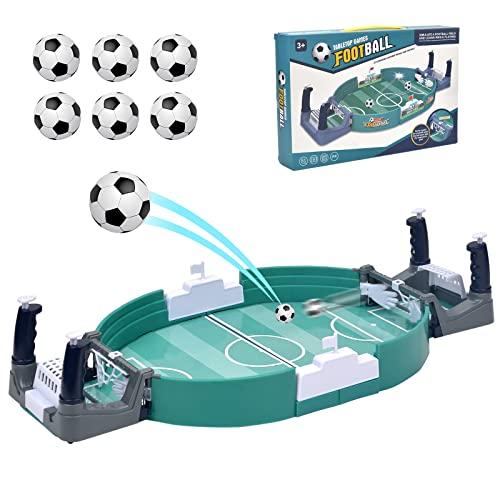 Vibbang Mini gioco di calcio balilla, interattivo per genitori e figli, tischfußball con 6 palle