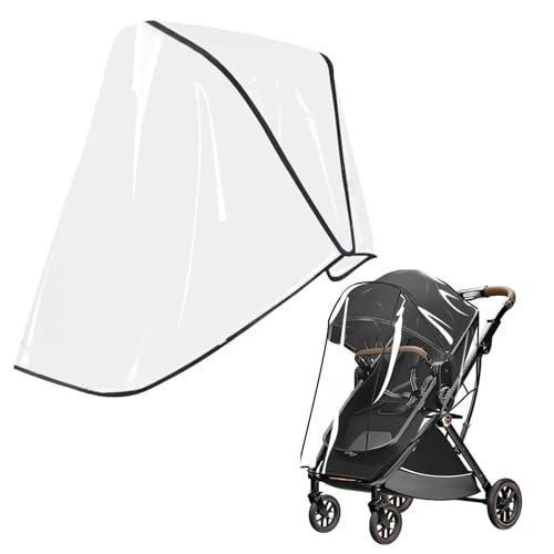 Parapioggia Passeggino Universale, Copertura Universale per Passeggino, Parapioggia Impermeabile e Antivento con Pellicola Trasparente, Protezione Bambino da Pioggia e Vento