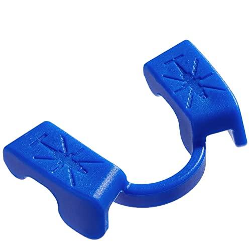 Powerlifting, paradenti per sport e fitness, allenamento con forza, paradenti sportivi per sollevamento pesi, libero per parlare e bere acqua, mascella inferiore (1 pezzo, blu)