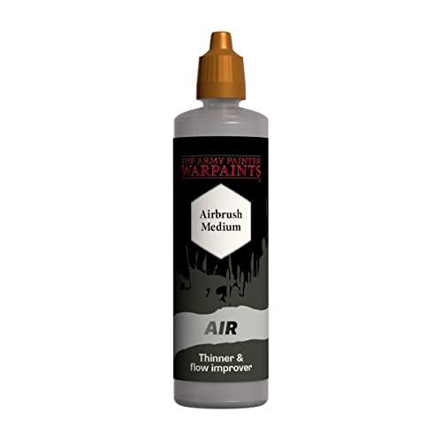 The Army Painter, Airbrush Medium, Diluente acrilico da 100 ml, migliora la fluidità per aerografia e pittura di miniature da wargame, perfetto per miniature di Warhammer e D&D