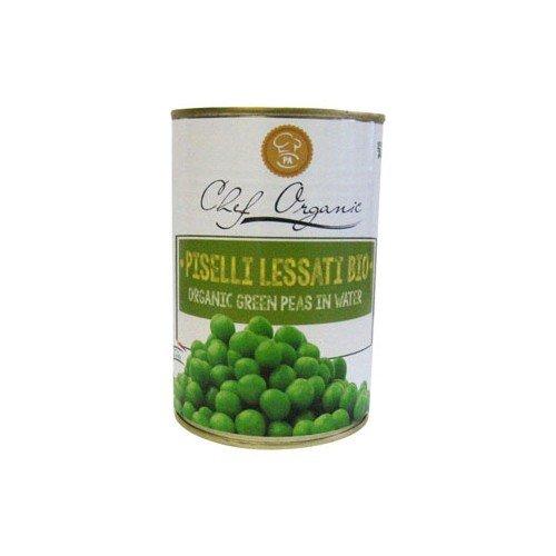 Chef biologico Piselli lessati - Pisellini verdi in acqua - Perfetti per cucinare - 400 g