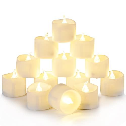 Da by LED tea lights, Candele a LED 24Pack, Bianco Avorio