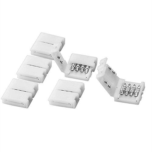 Sienoc 5x LED SMD RGB cavo adattatore del connettore rapido per la striscia di RGB 4 Pin