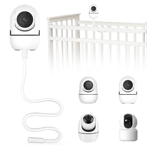 Rierousy Supporto Baby Monitor Universale, Supporto per Monitor per Bambini, Compatibile con La Maggior Parte Delle Marche di Baby Monitor per Culla (Bianco)