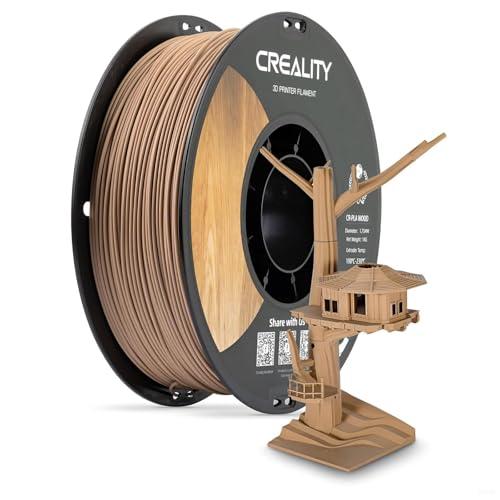 Creality PLA Filamento a Stampante 3D Printer Silk Shiny PLA Filament 1.75mm +/-0.02mm, 3D Printing Filament 1KG/2.2lb (Legno)