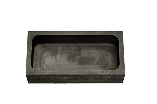 LLF Stampo per lingotti in grafite oro argento crogiolo per fusione colata raffinazione (1 kg)